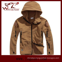 Winter Coldproof Fleece Jackets Outdoor Windproof Jackets Fashion Men Jackets Tan